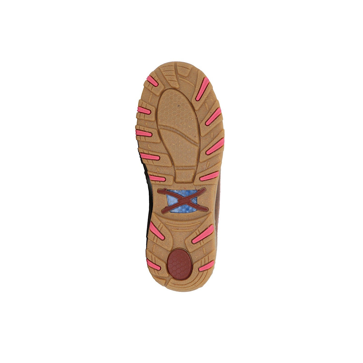 Twisted X Women’s Breast Cancer Awareness Pink Cellstretch Slip On-Brown/Pink