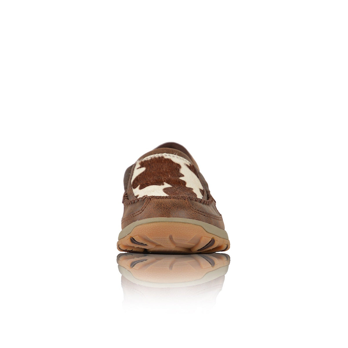 Twisted X Women’s Cow Cellstretch Slip On - Brown/Brown Fur