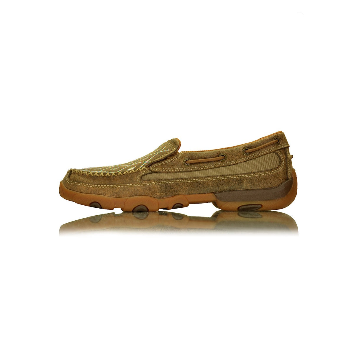 Twisted X Women’s Diamond Mocs Slip On Bomber/Tan