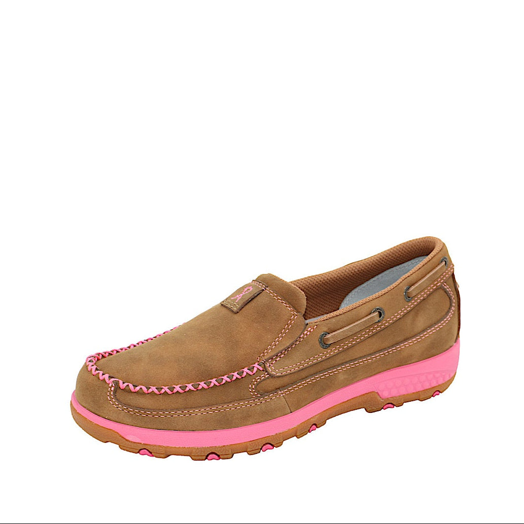 Twisted X Women’s Pink Cellstretch Slipon - Brown/Pink