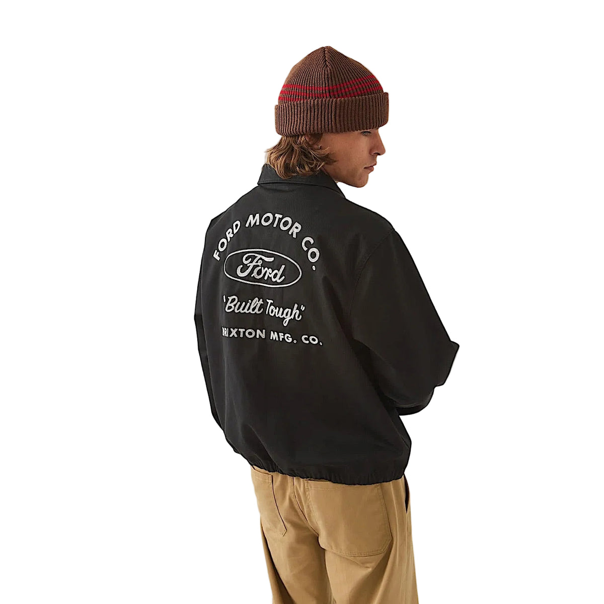 Brixton Unisex Ford Built Tough Harrington Jacket - Burnt Rubber