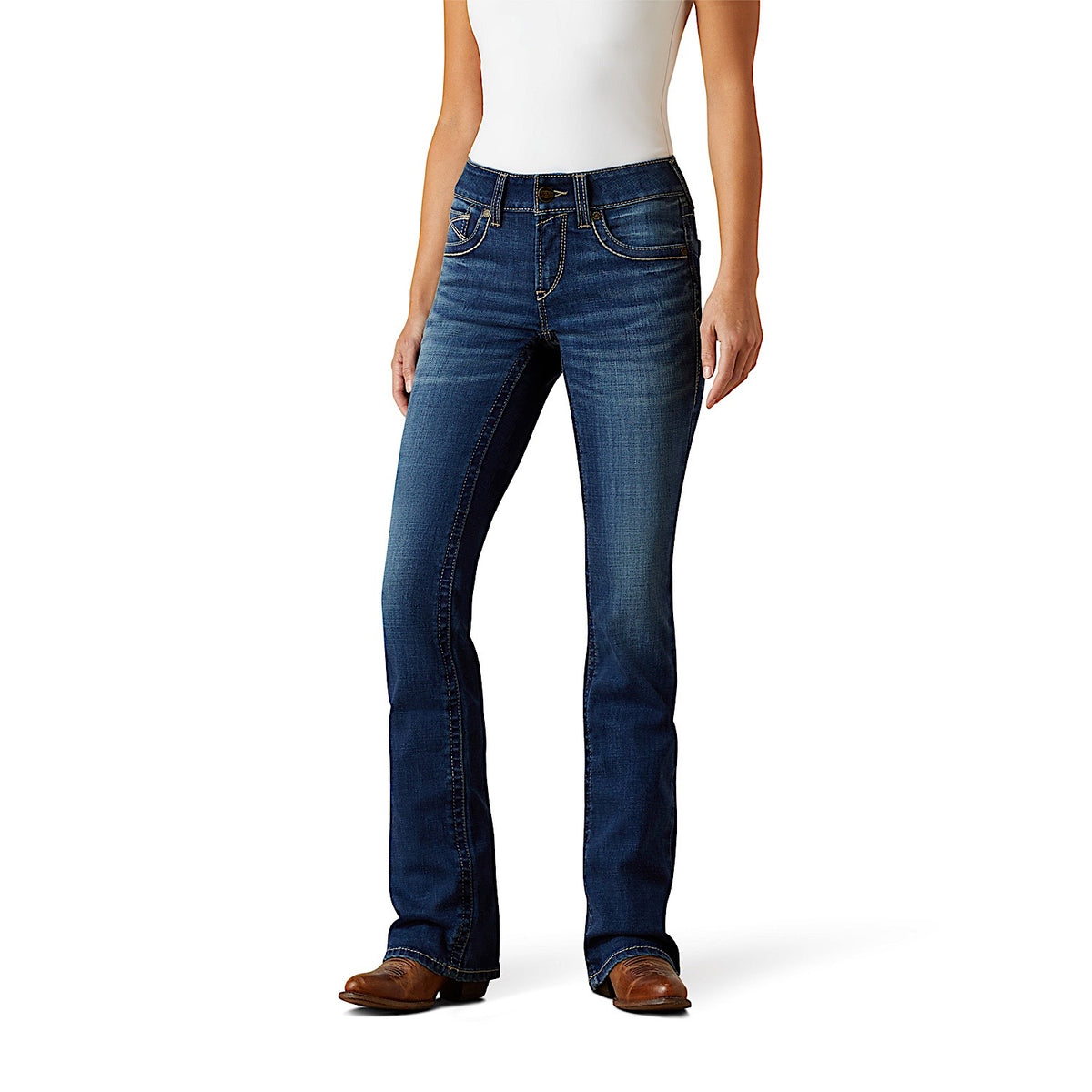 Ariat Womens Perfect Rise Adalynne Boot Cut Jeans - Barryessa