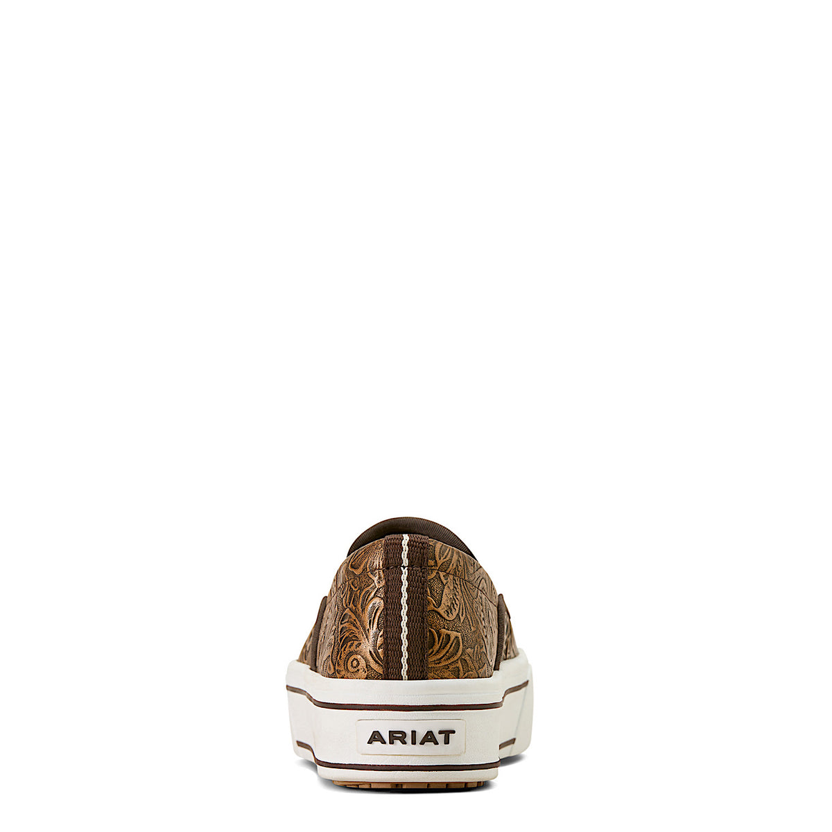 Ariat Womens Skylar Slip on Shoe - Brown Floral Emboss