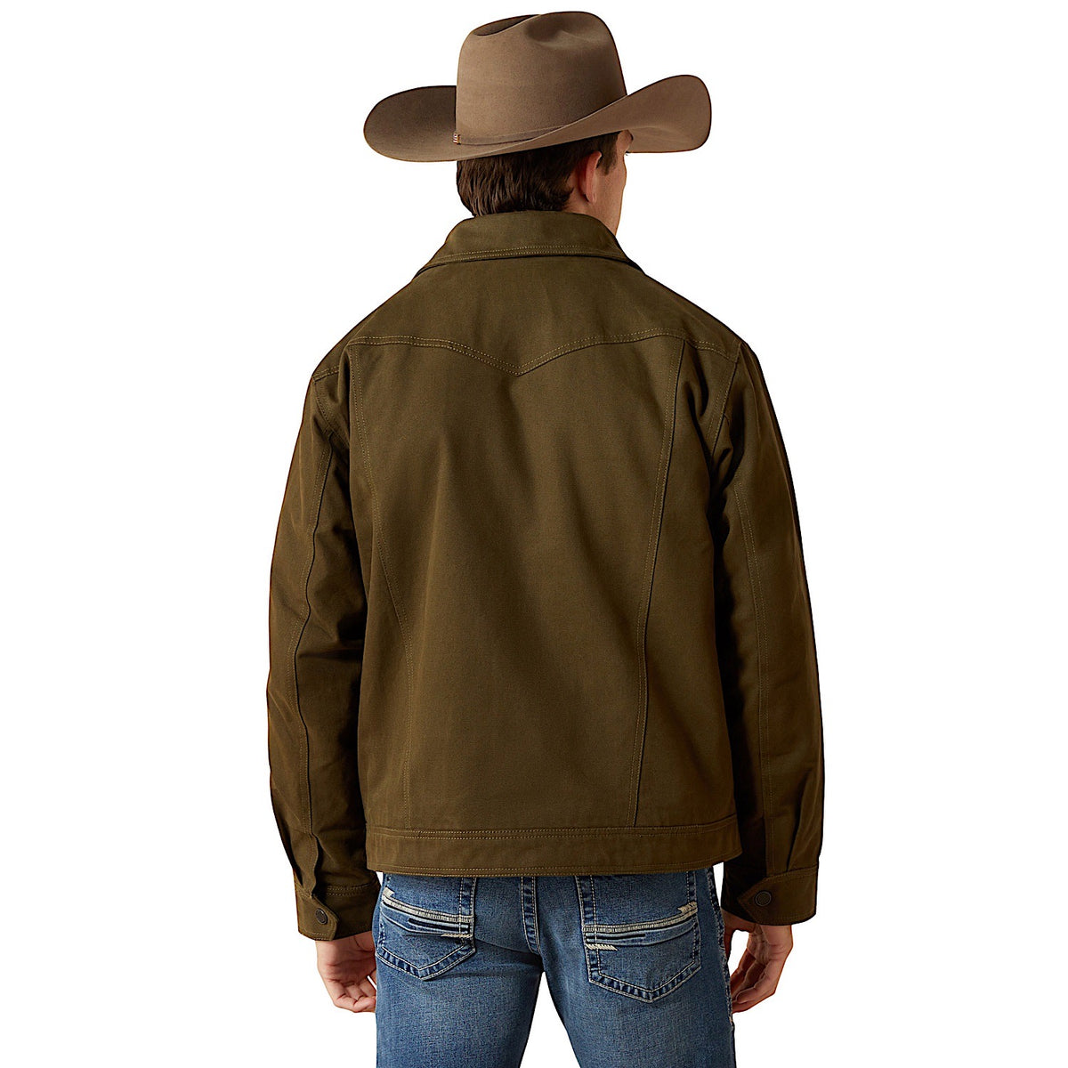 Ariat Men’s Canvas Rancher Jacket - Desert Sand Khaki
