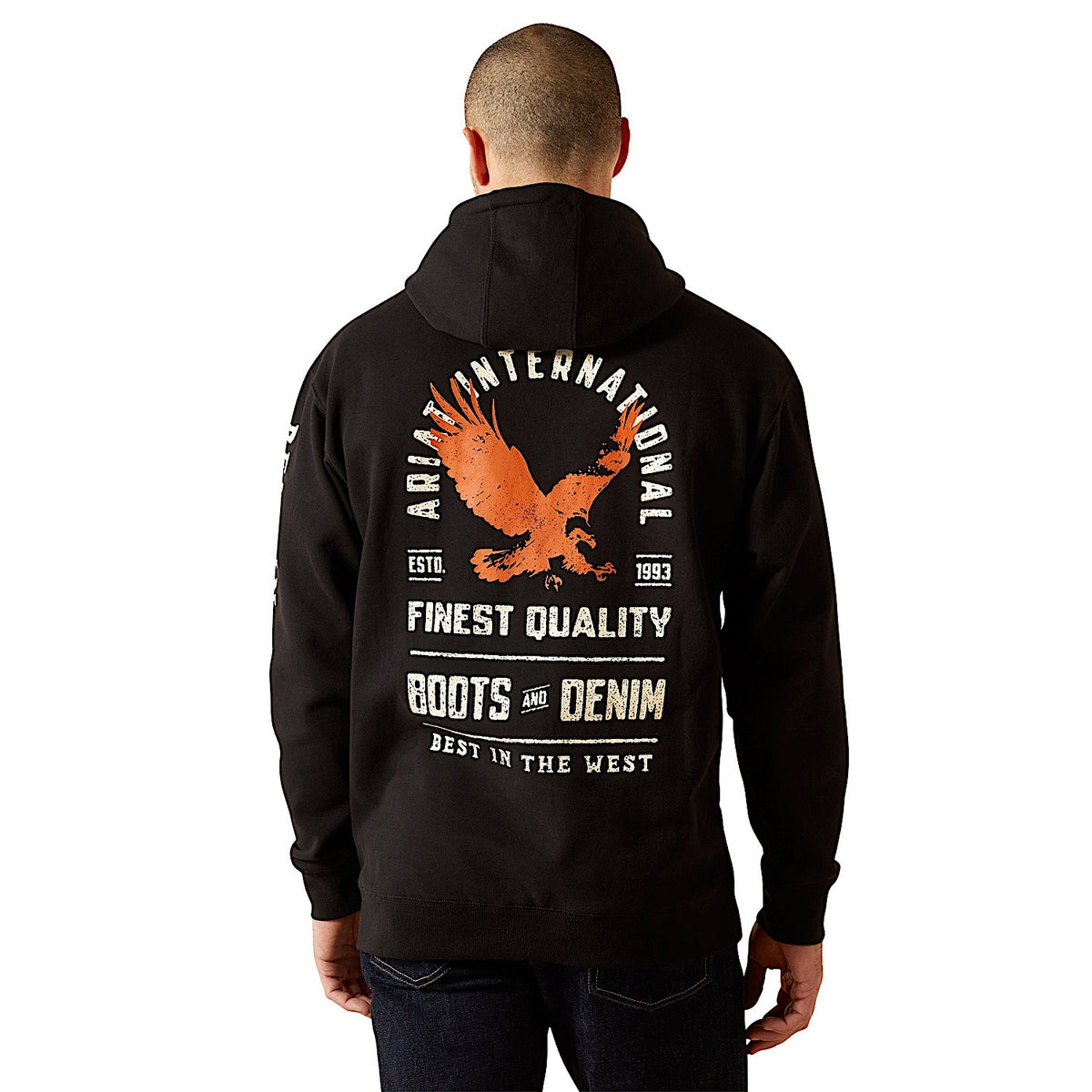 Ariat Men’s Eagle Hoodie - Black