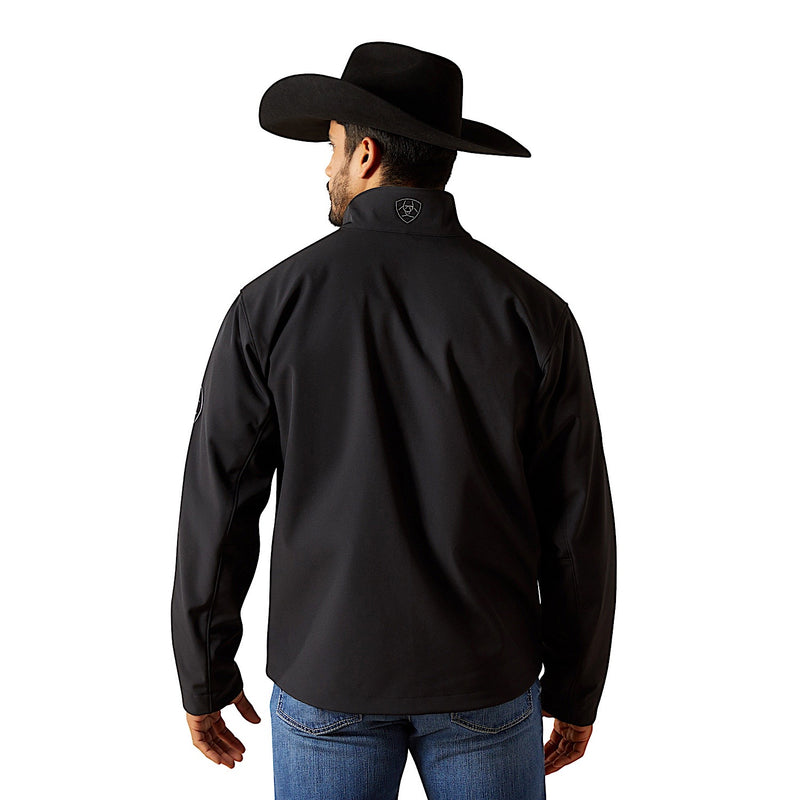 Ariat Men’s Logo Softshell Jacket - Phantom/Grey Southwest