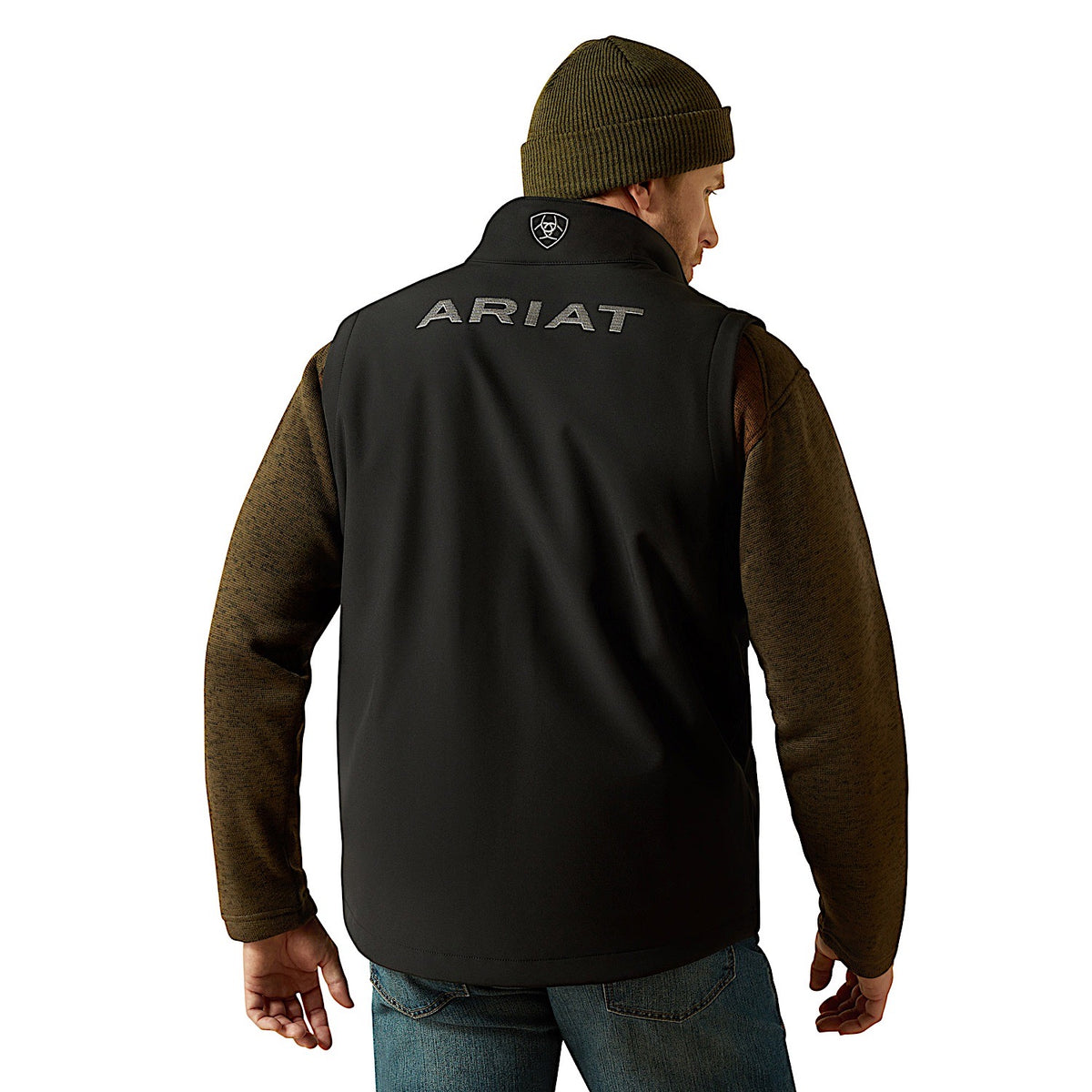 Ariat Men’s Logo Softshell Vest - Black