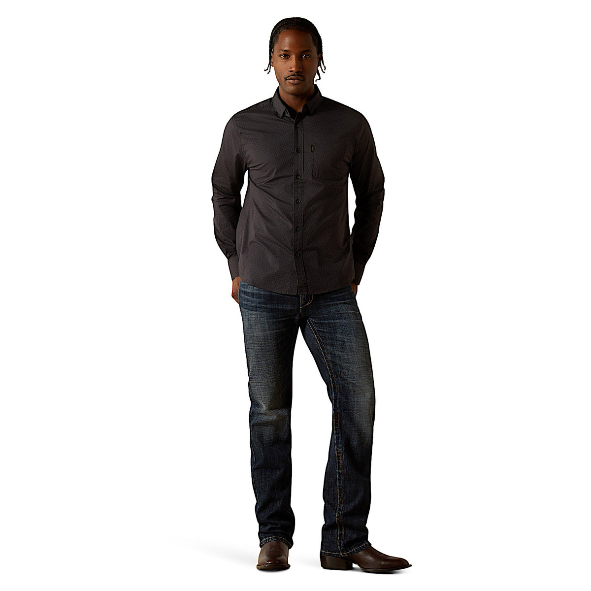 Ariat Men’s Michael Modern Fit Shirt - Black