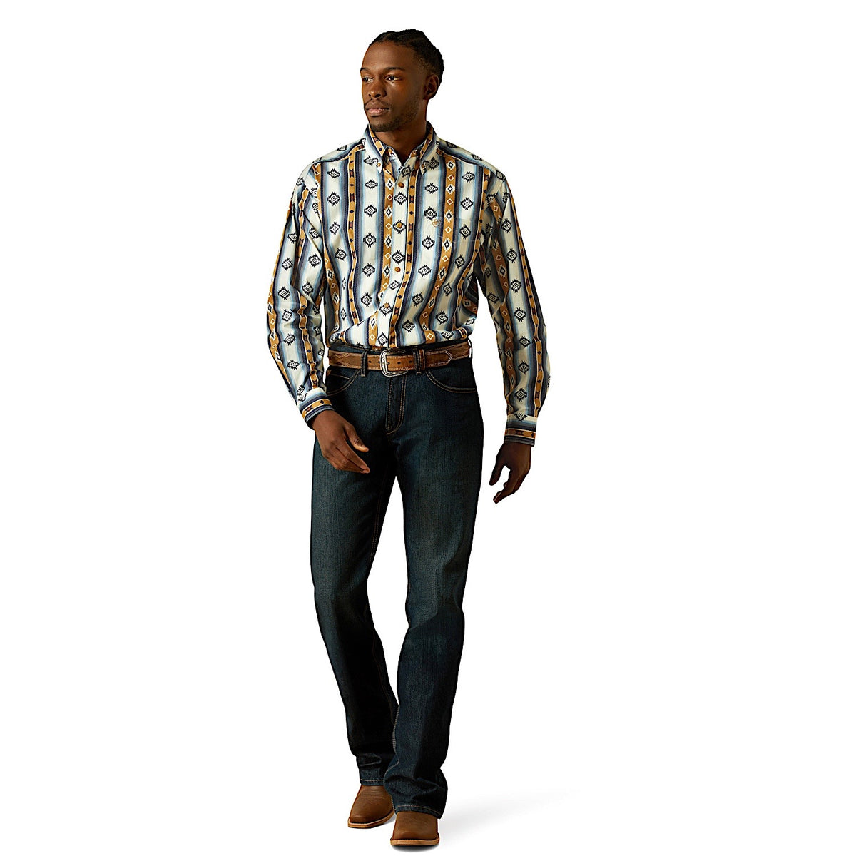 Ariat Men’s Shilo Classic Fit Shirt - Blue