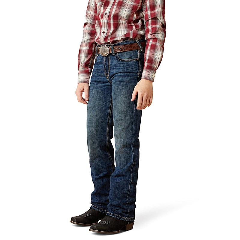 Ariat Boys B4 Relaxed Baron Boot Cut Jeans - Cyclone