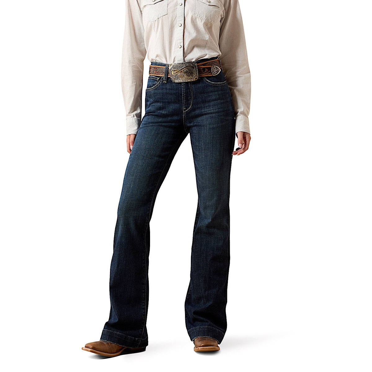 Ariat Women's Vivienne High Rise Slim Trouser Jeans - Plumas