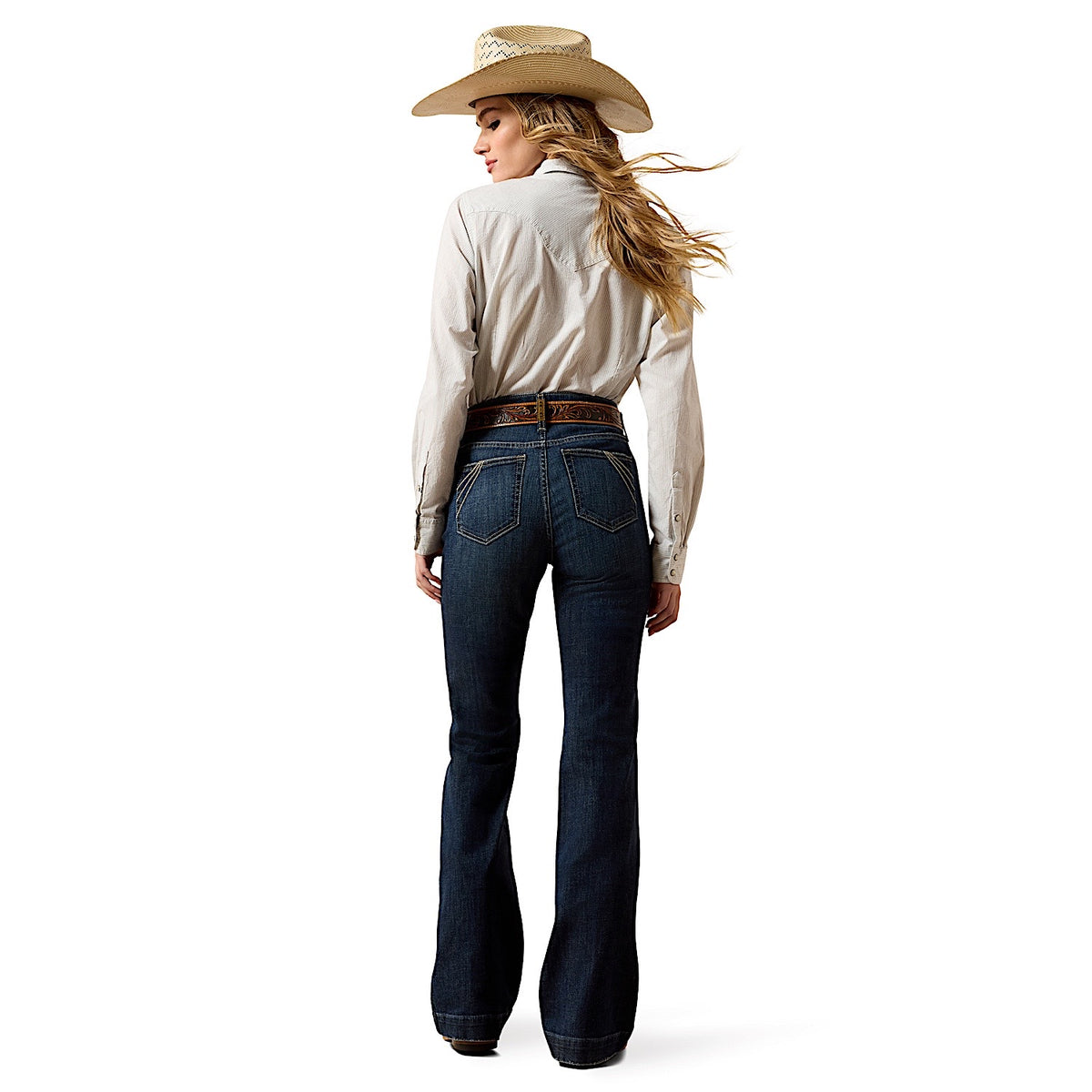 Ariat Women's Vivienne High Rise Slim Trouser Jeans - Plumas