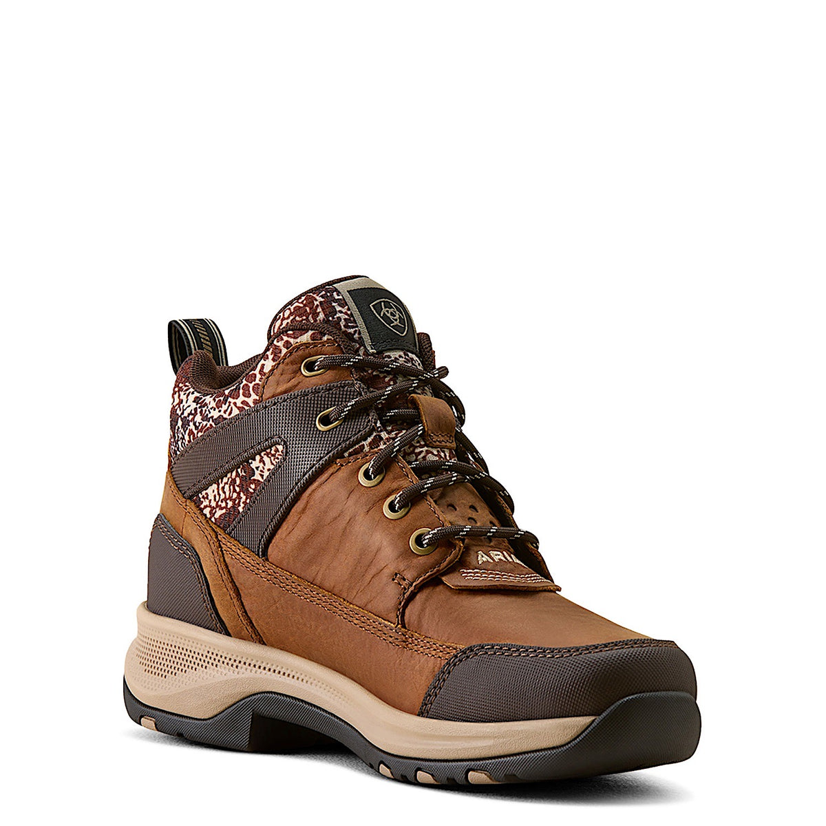 Ariat Women's Terrain Trek Waterproof Boot - Natural Tan/Tan Mixed Animal Print
