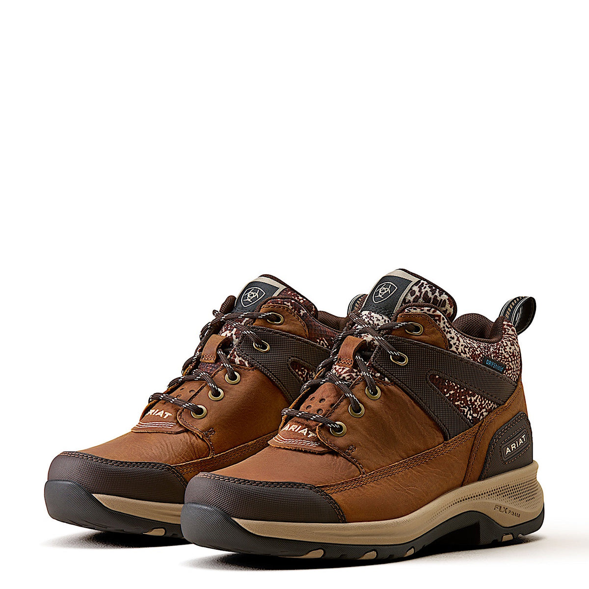 Ariat Women's Terrain Trek Waterproof Boot - Natural Tan/Tan Mixed Animal Print