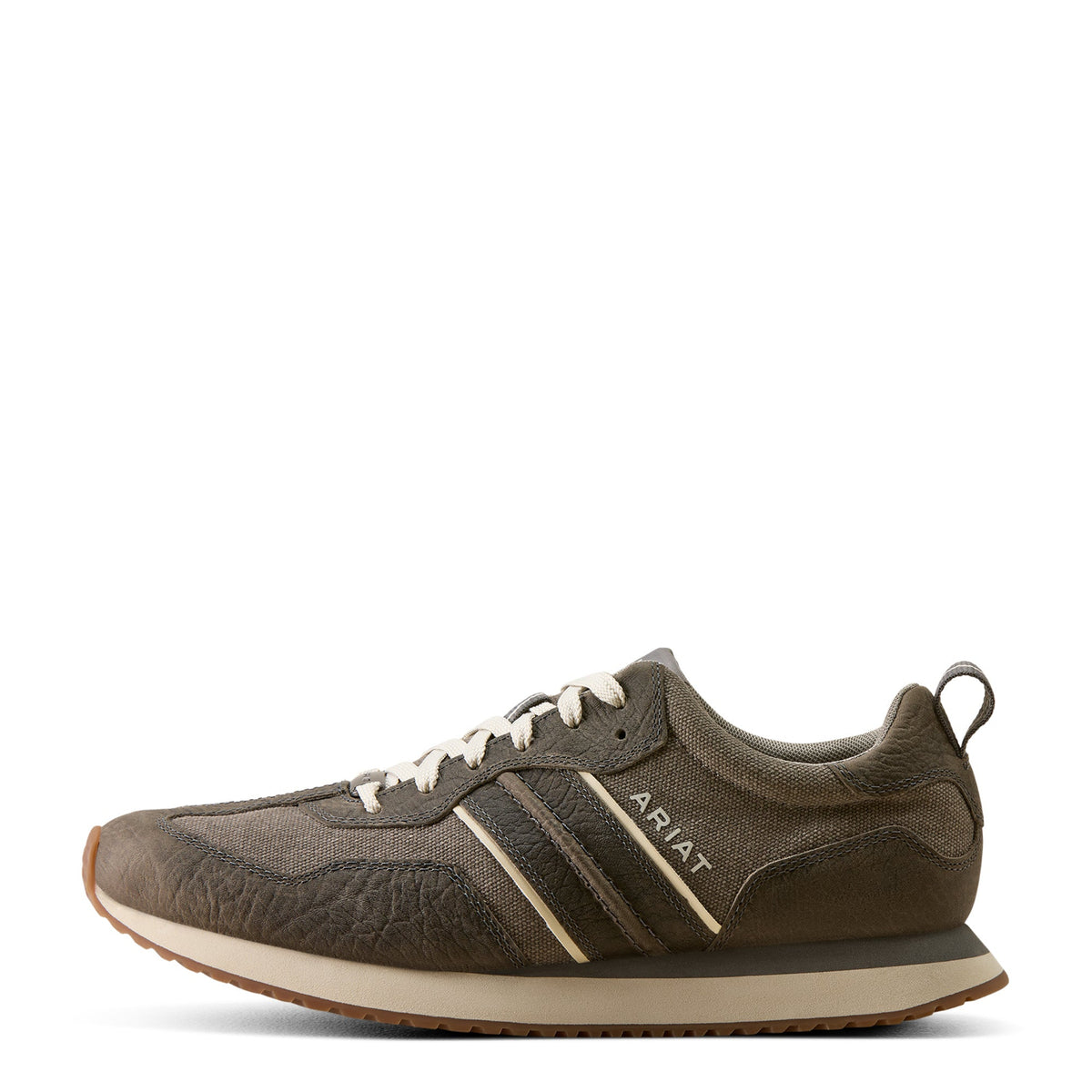 Ariat Men's Ranch Runner Shoe - Charcoal Grey Hippo Print/Charcoal Canvas