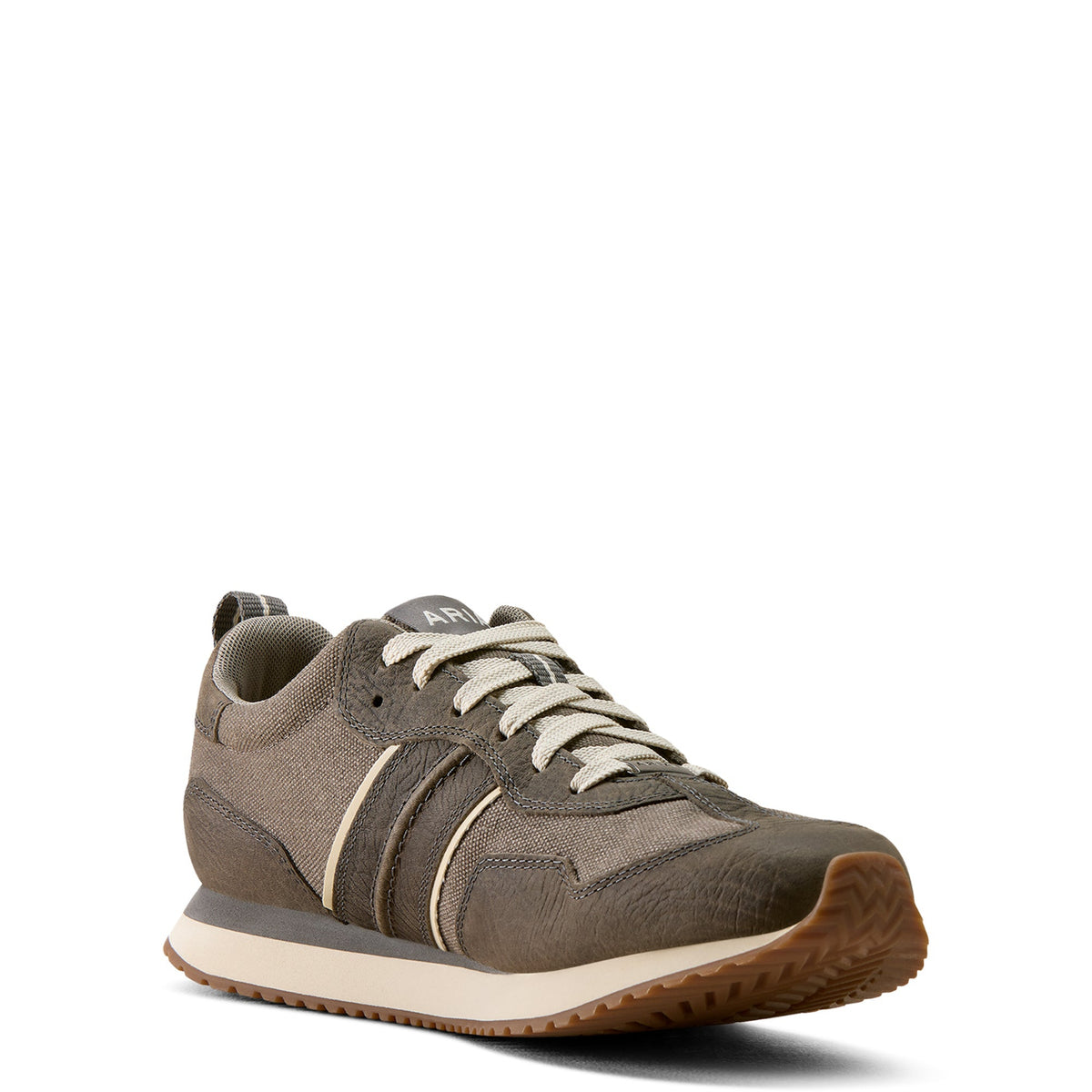 Ariat Men's Ranch Runner Shoe - Charcoal Grey Hippo Print/Charcoal Canvas
