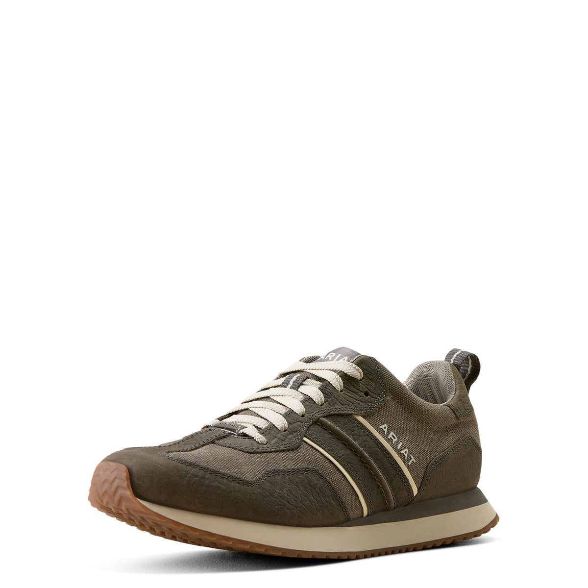 Ariat Men's Ranch Runner Shoe - Charcoal Grey Hippo Print/Charcoal Canvas