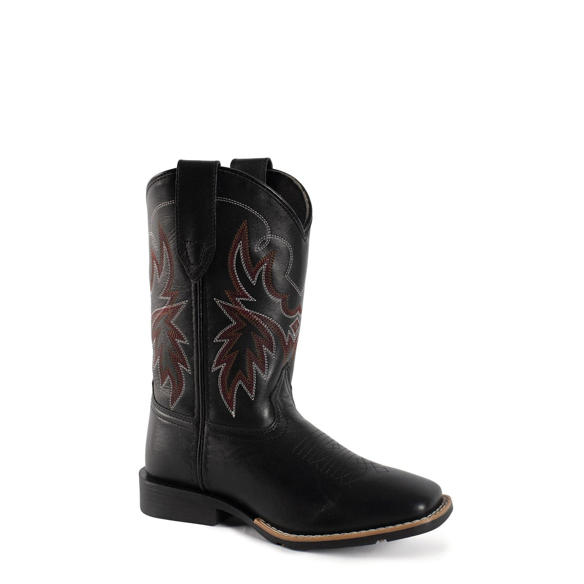 Roper Little Kid's Sendero Western Boot - Black Leather