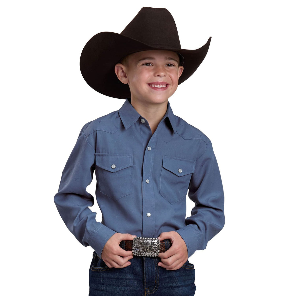 Roper Boy's Karman Classic 80/20 Collection - Solid Blue