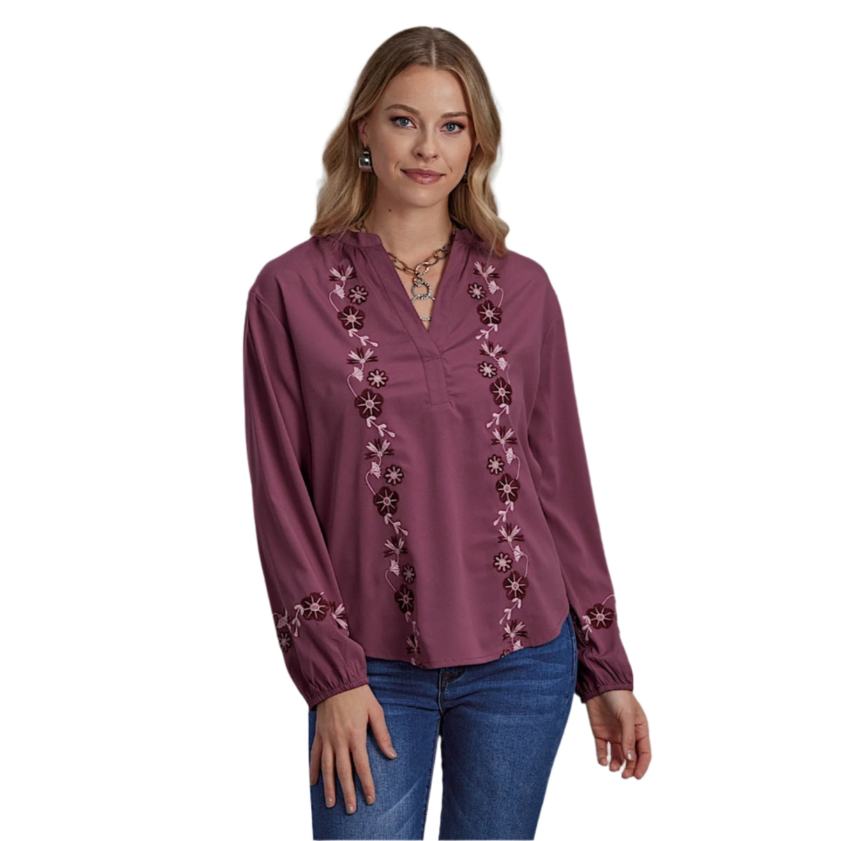 Roper Women’s Five Star Collection Blouse - Mauve