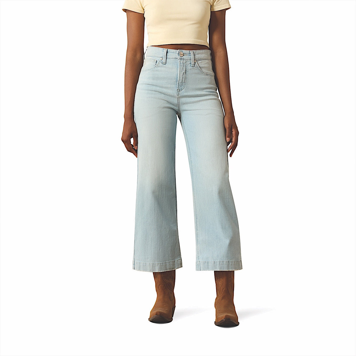 Ariat Women's Clare Perfect Rise Wide Crop Jean - Claremont