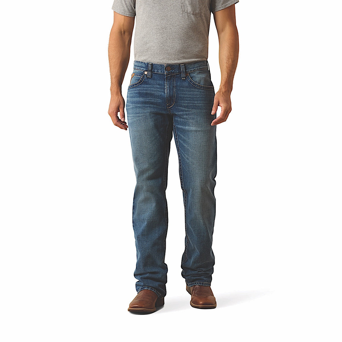 Ariat Men's Thornton M4 Relaxed Boot Cut Jean - Heath