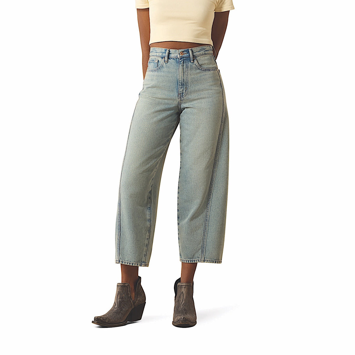 Ariat Women's Jazmine Ultra High Rise Barrel Jean - Merrimack