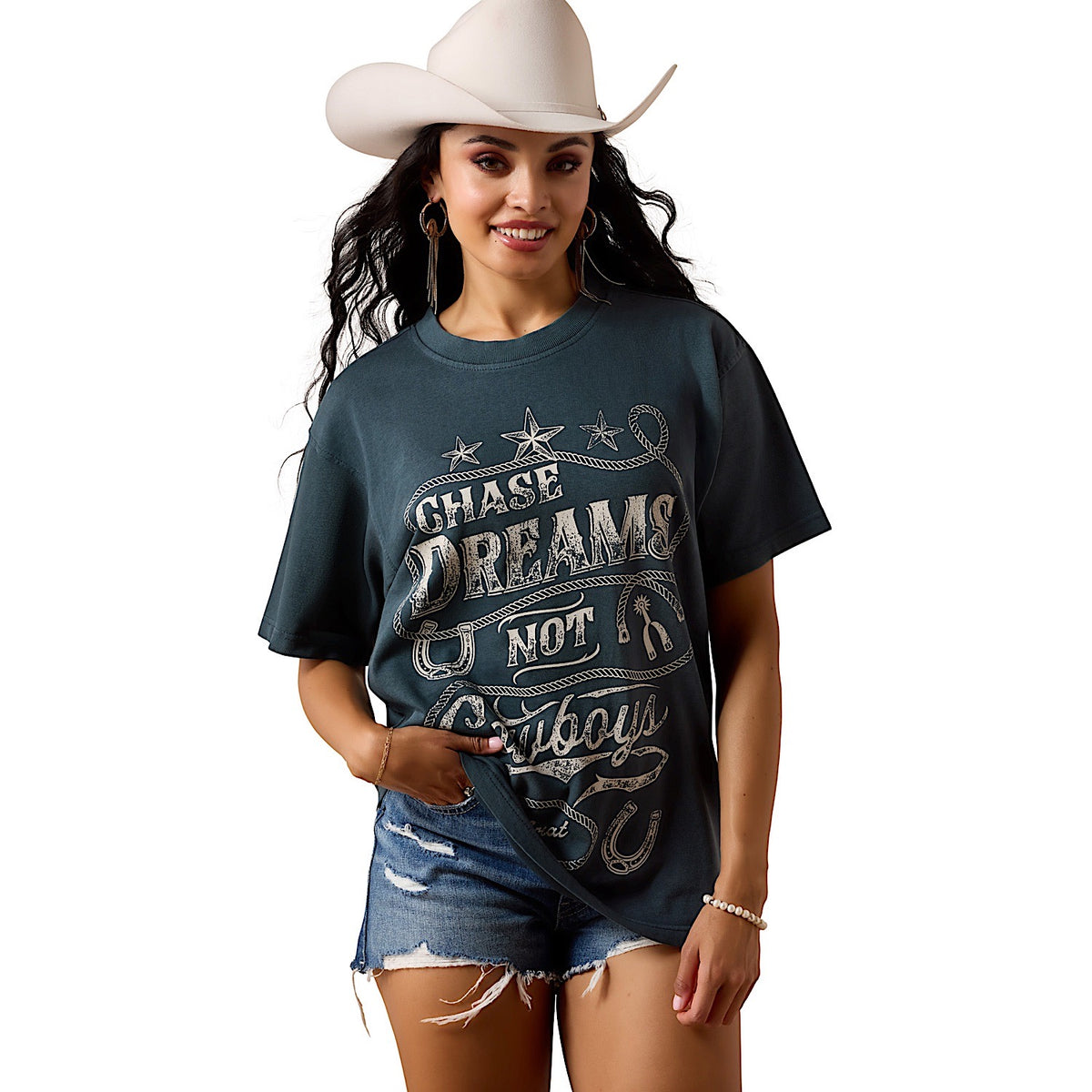 Ariat Women's Chase Dreams Tee - Navy