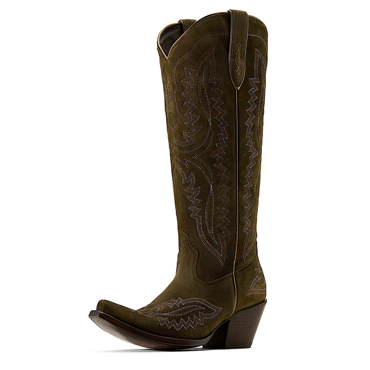 Ariat Women's Casanova X Toe Western Boot - Soft Olive Suede