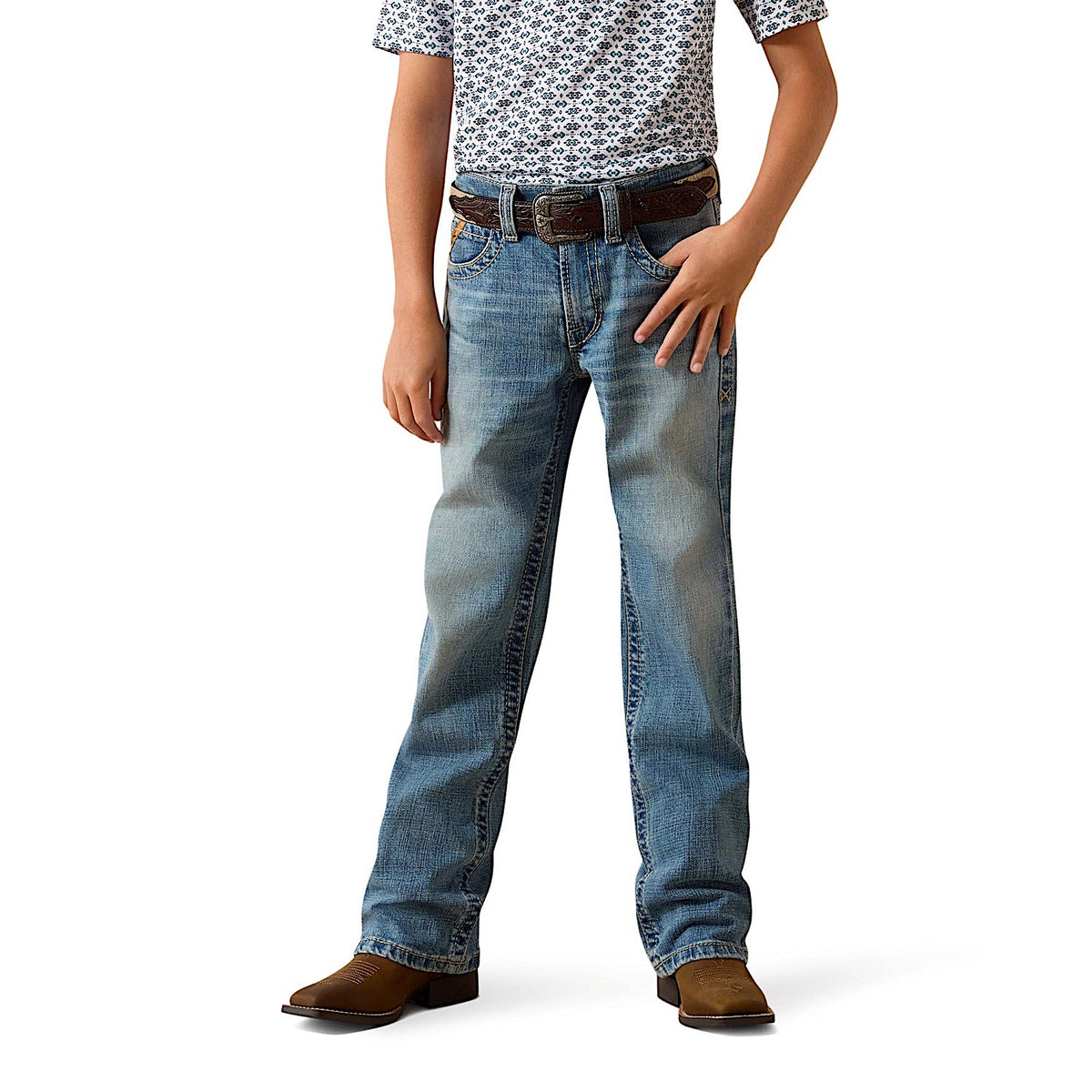 Ariat Boy's B5 Darian Slim Straight Leg Jeans - Leonard