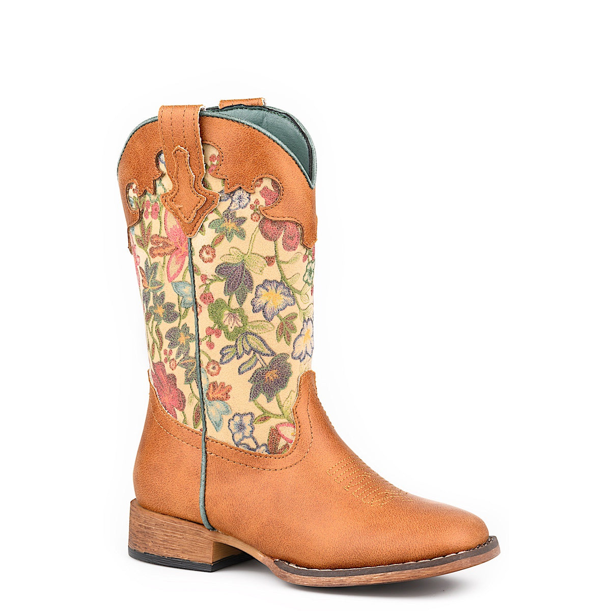 Roper Little Kid's Meadows Western Boot - Tan