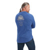 ARIAT Mens Rebar Cotton Strong Roughneck Graphic T-Shirt True Blue/ Alloy