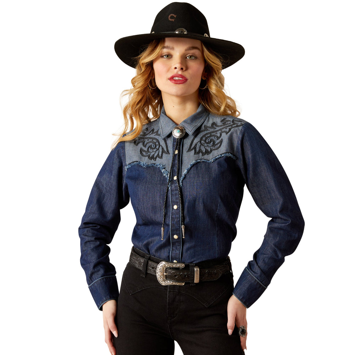Ariat Women's Second Fiddle Shirt - Medium Blue