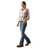 Ariat Women's Rebar Made Tough Durastretch Work Shirt - Vanilla Ice Plaid