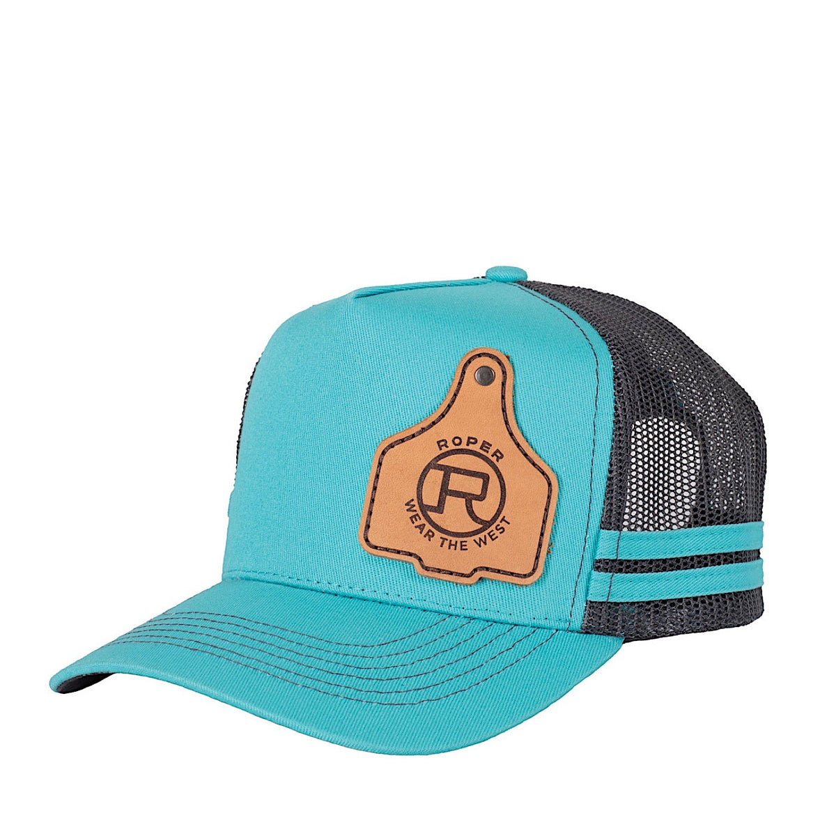 Roper Cattle Tag Trucker Cap - Teal