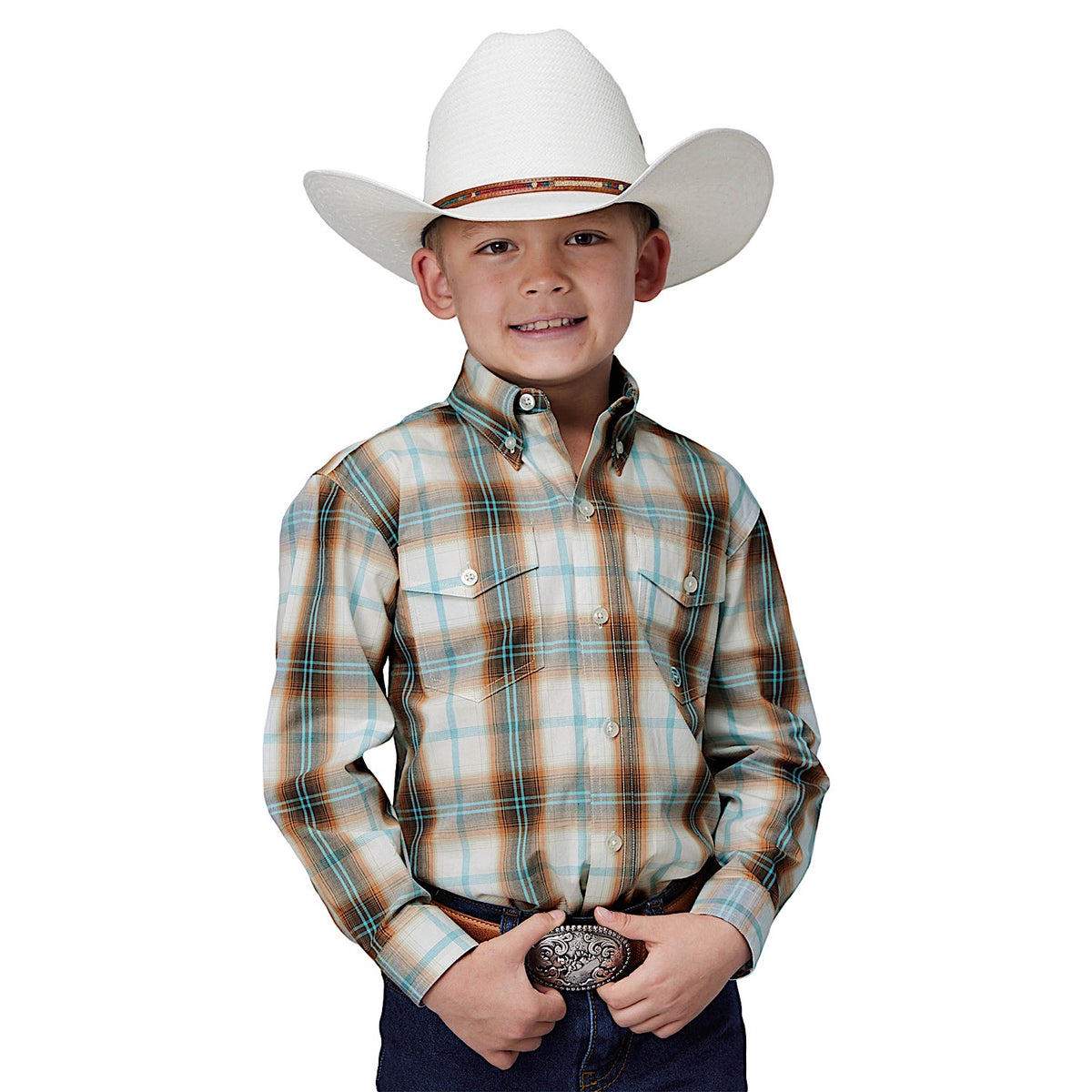 Roper Boy’s Amarillo Collection Shirt - Desert Spring