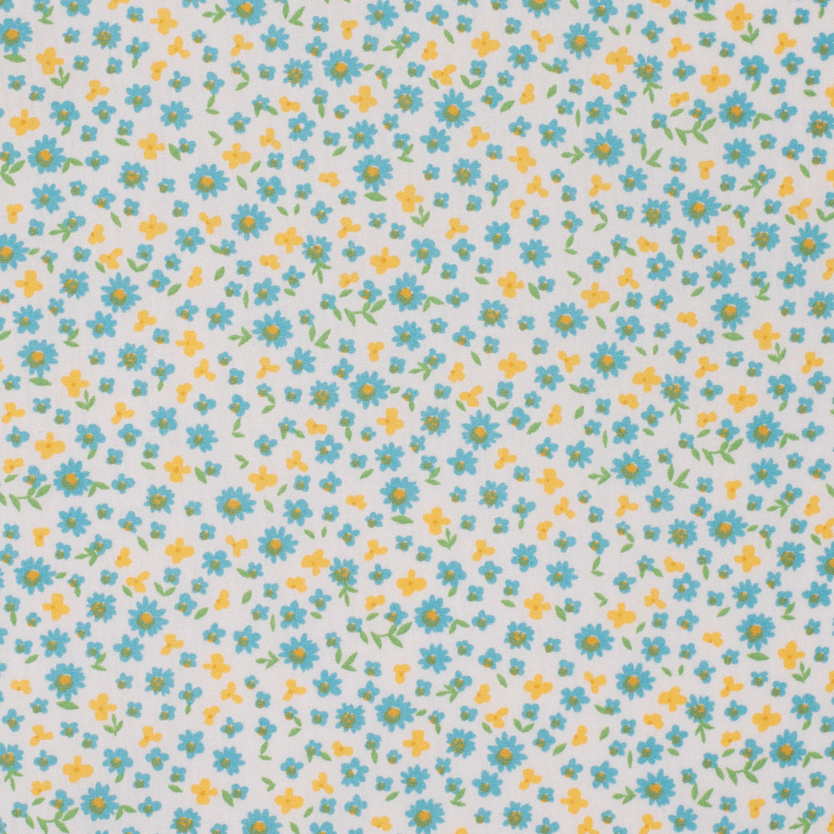 Just Country Infant Frankie Short Sleeve Full Button Jumpsuit - White/Blue Daisies