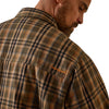 ARIAT Mens Rebar Flannel Insulated Shirt Jacket Wren Plaid