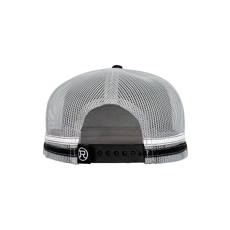 Roper Leather Logo Truckers Cap - Black