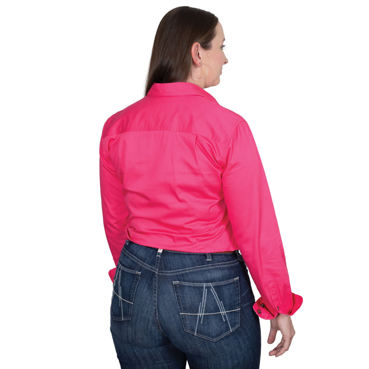 Just Country Women's Jahna Trim Half Button Work Shirt