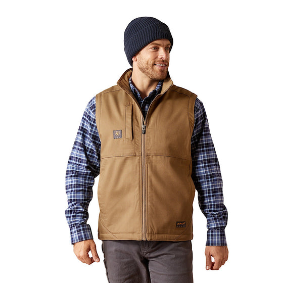 Ariat Mens Rebar Duracanvas Vest Field Khaki