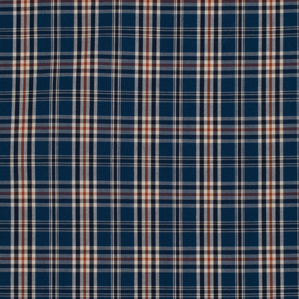 Just Country Infant Frankie Short Sleeve Full Button Jumpsuit - Cobalt/Rust Plaid