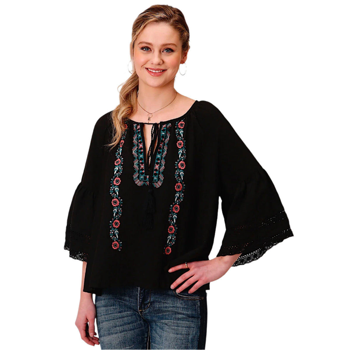 Roper Women’s Five Star Collection Blouse - Black