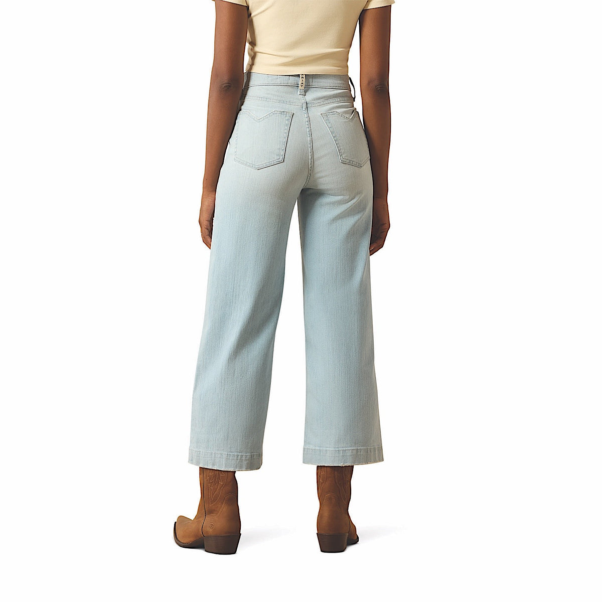 Ariat Women's Clare Perfect Rise Wide Crop Jean - Claremont