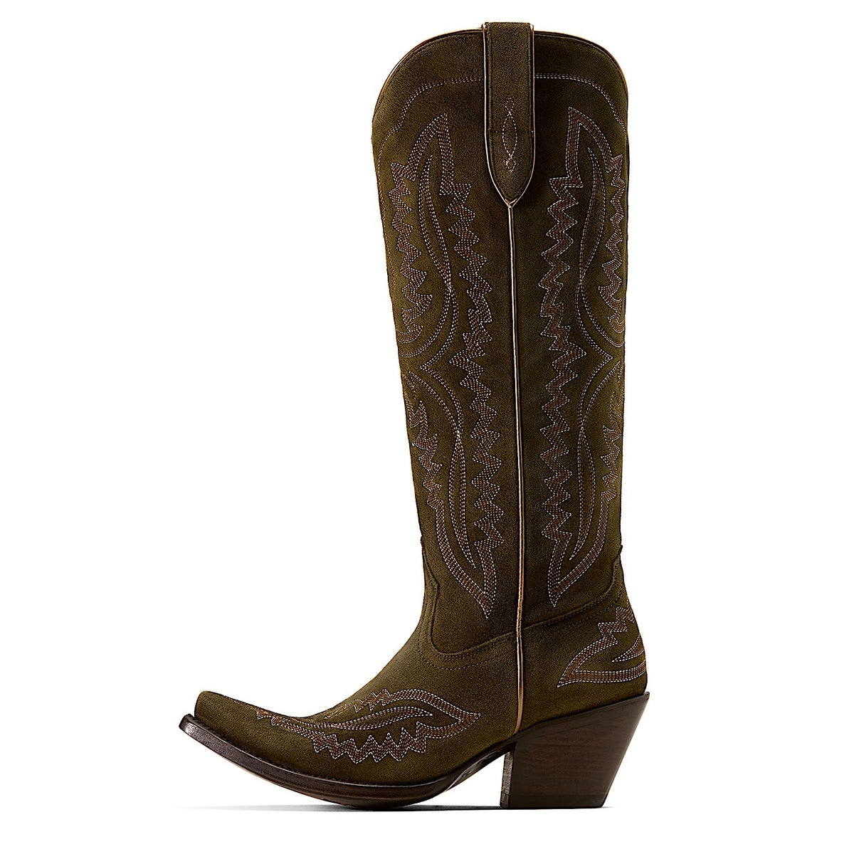 Ariat Women's Casanova X Toe Western Boot - Soft Olive Suede