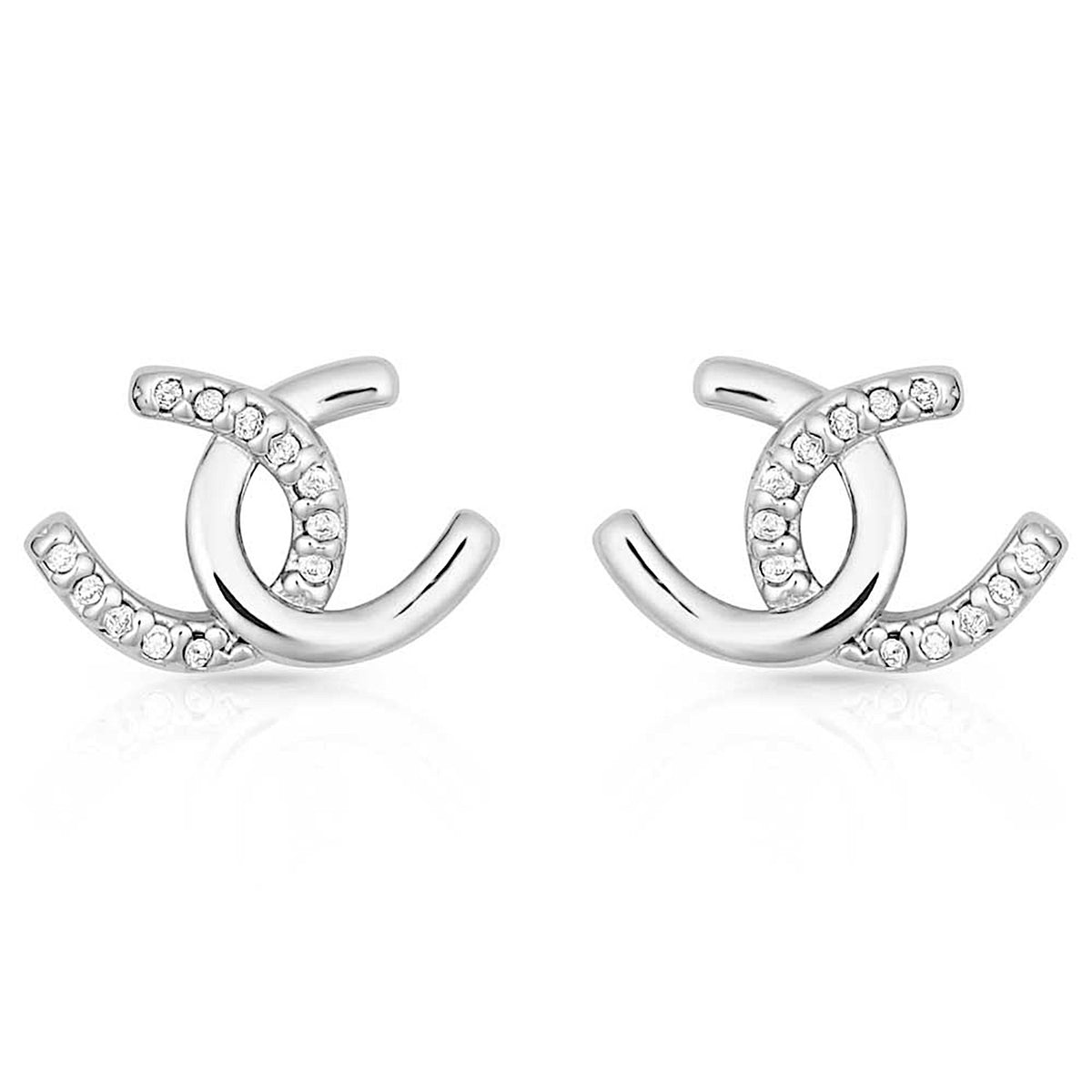 Montana Silversmiths Horseshoe Happiness Post Earrings