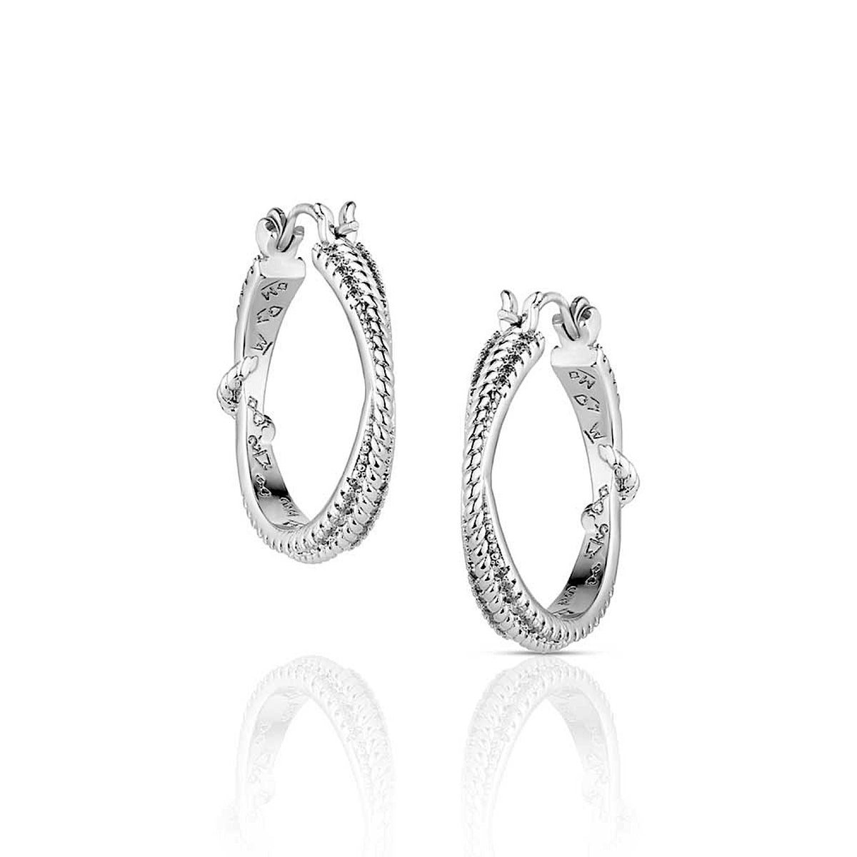 Montana Silversmiths Cowgirl Ice Hoop Earrings