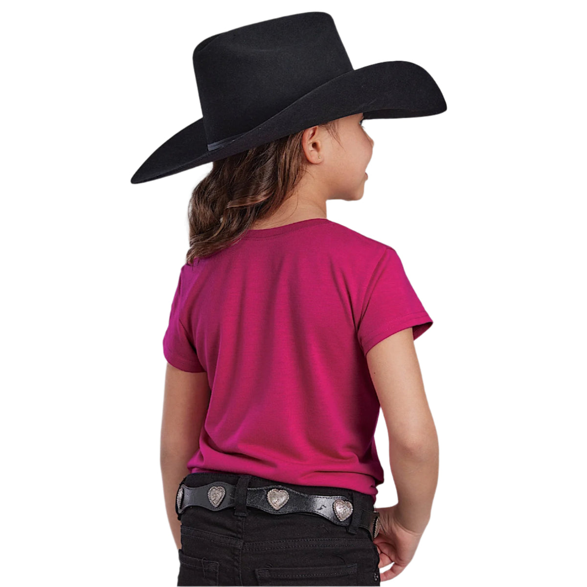 Roper Girl’s Five Star Collection T-Shirt - Hot Pink