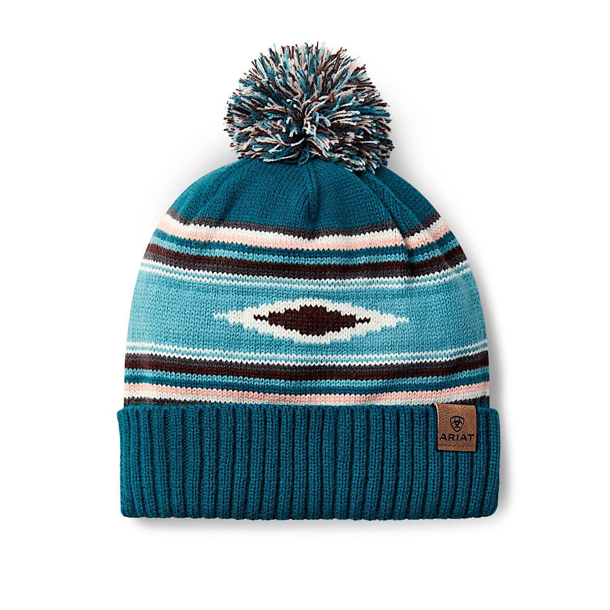 Ariat Women's Serape Beanie - Turquoise