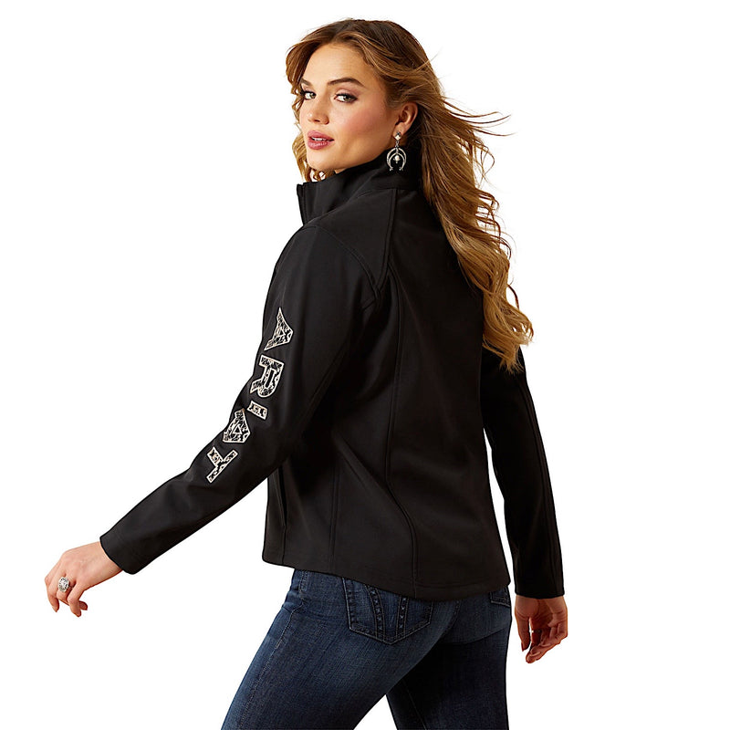 Ariat Women’s Logo Softshell Jacket - Black/Southwest